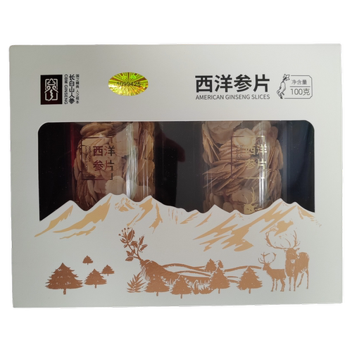 【到27年9月】长白山人参西洋参片【100克】