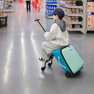 迈古micro儿童行李箱20寸拉杆箱可坐骑推车登机箱二合一男生女生