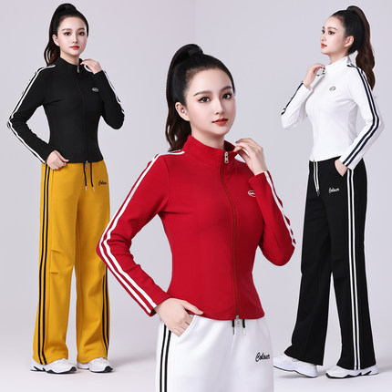 2025新款广场舞服装套装秋冬季长袖上衣跳舞专用衣服运动套装裤子