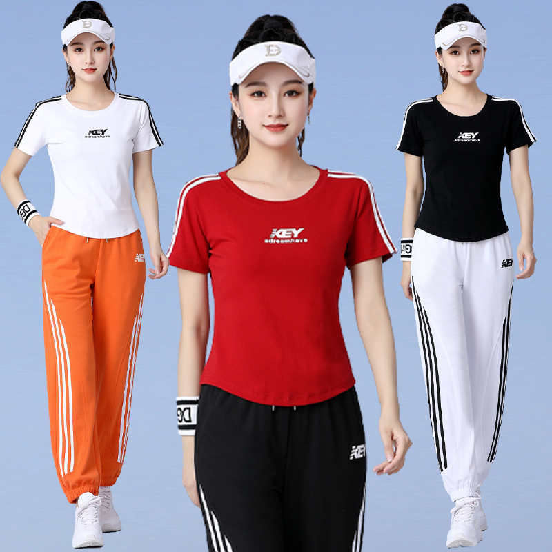 夏季广场舞服装纯棉时尚透气上衣