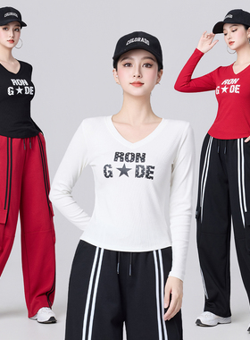 2025新款广场舞服装女套装秋季长袖上衣跳舞专用衣服运动套装裤子