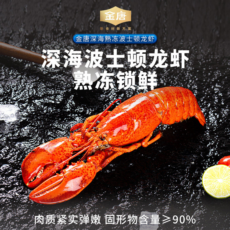 金唐 冰鲜波士顿龙虾400g/只速冻鲜冻海鲜海产水产大龙虾顺丰