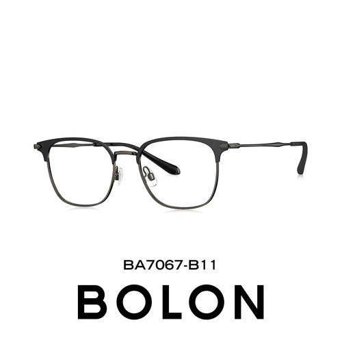 BOLON暴龙近视眼镜框26新品方圆商务眉框钛架男可配度数女BA7067