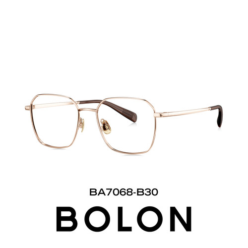 BOLON暴龙近视眼镜框26新品方形大框修脸钛架男可配度数女BA7068