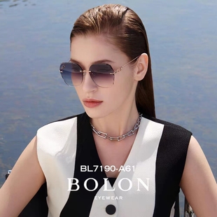 女款 BOLON暴龙眼镜2023年新品 钻石切割镜面太阳镜美颜墨镜BL7190