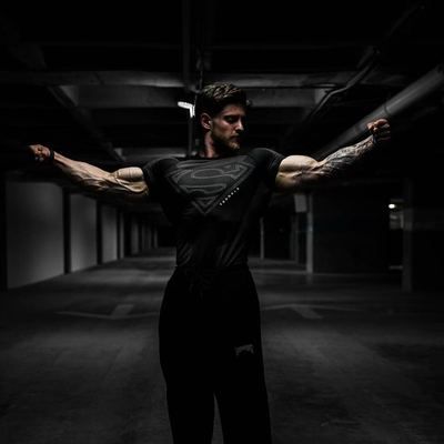 超高品质 Youngla运动健身无缝高弹修身短袖4117