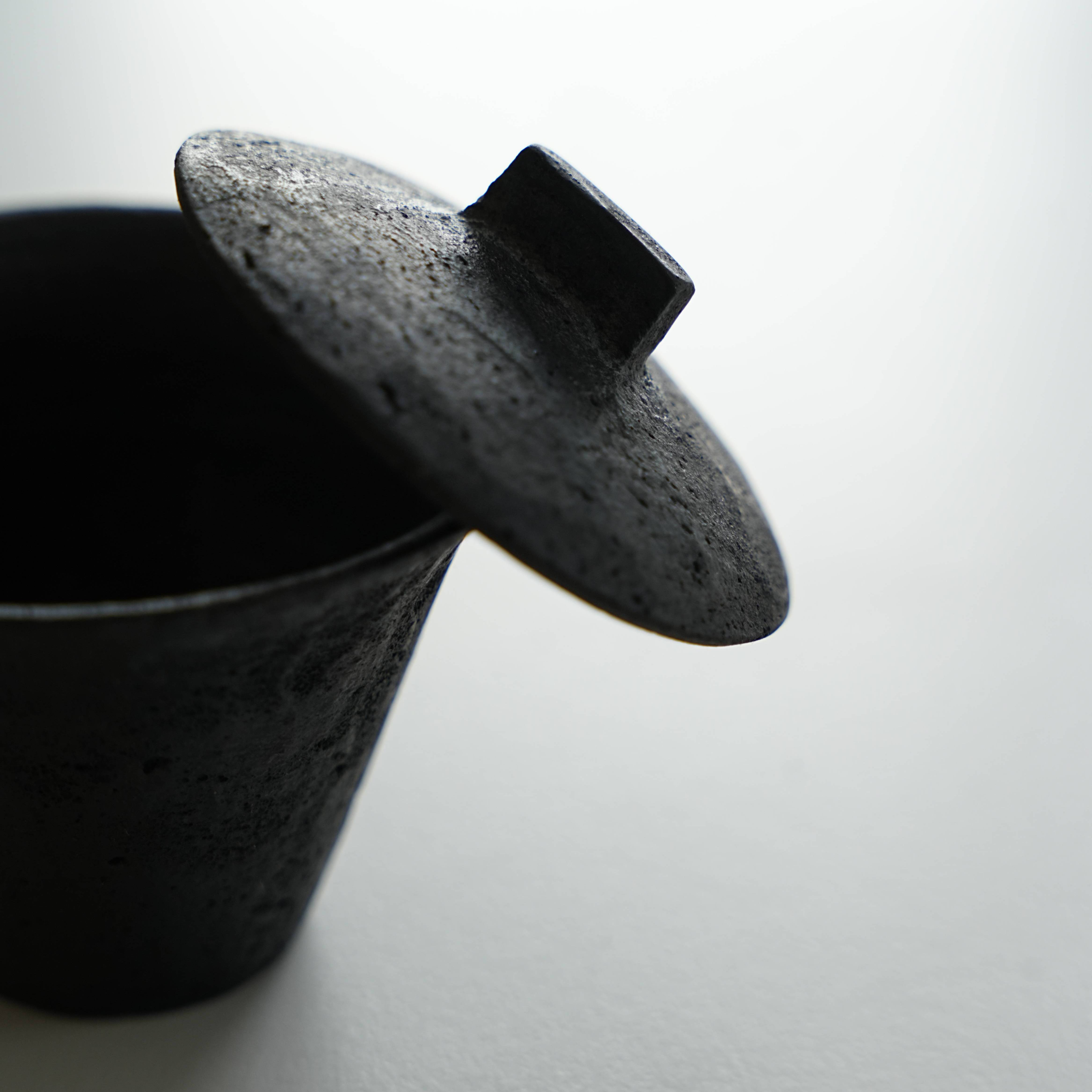 VAST无垠器皿柴烧粗陶手作盖碗