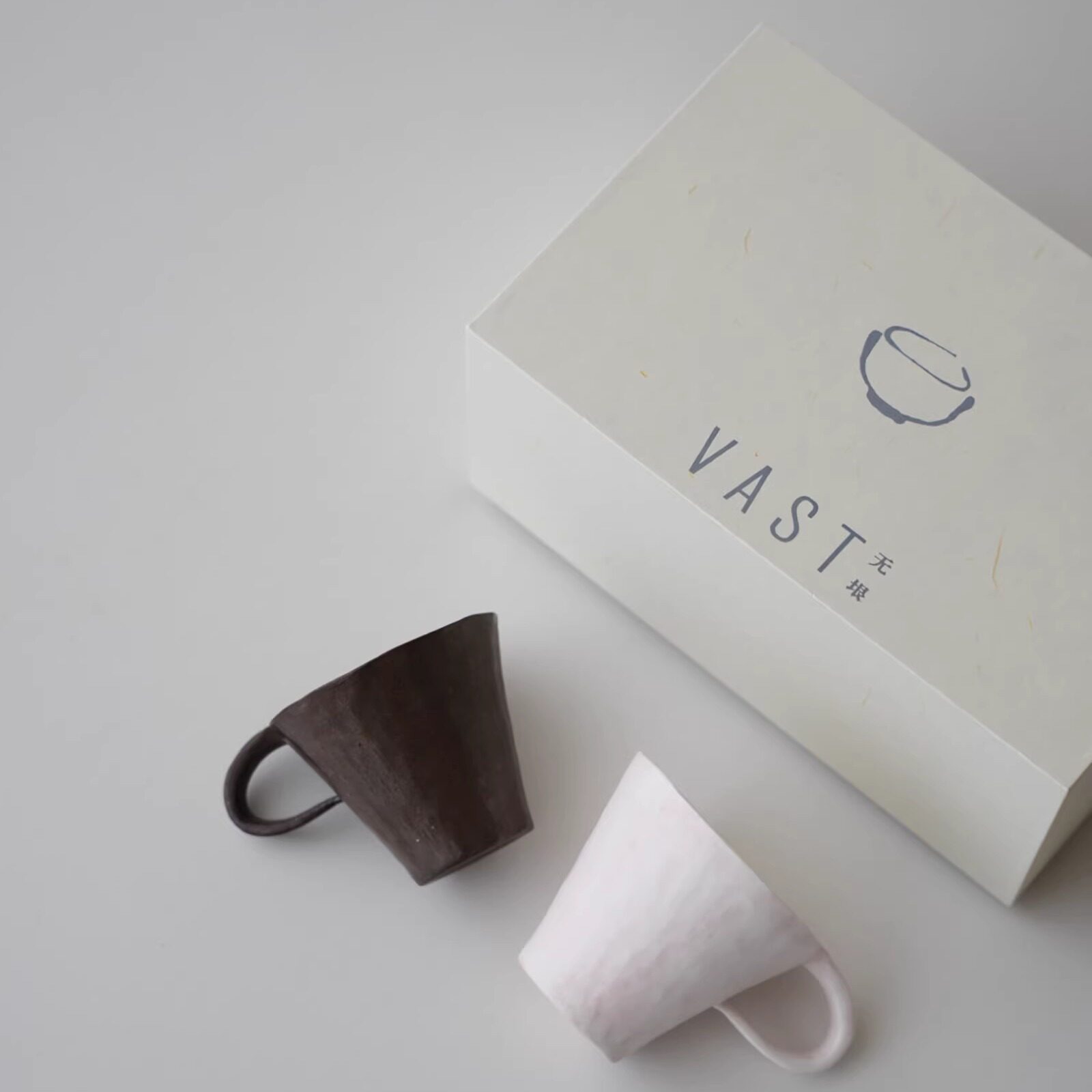VAST无垠器皿 | 花茶杯滑滑梯陶瓷杯景德镇咖啡杯对杯一人礼盒装