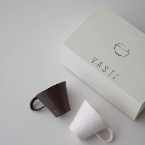 VAST无垠器皿 | 花茶杯滑滑梯陶瓷杯景德镇咖啡杯对杯一人礼盒装