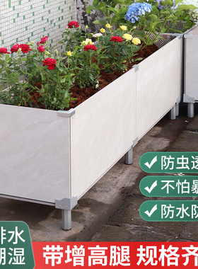 瓷砖花盆卡扣固定夹花箱种植箱配件磁砖花盆夹铝合金卡子架空底座