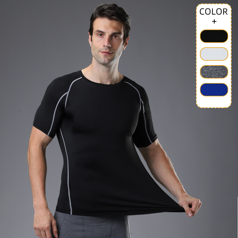 健身服男士运动弹力速干衣训练服