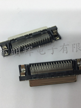原装连接器0714300005 小68CSCI 68P弯脚焊板 槽式母头