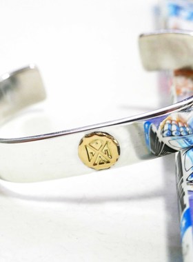 znative原firstarrows雕金师手作经典雷鸟点金双羽平打手镯