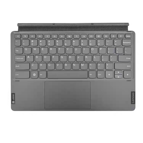 适用联想Lenovo Tab P12 Pro  磁吸键盘 平板底座  灰色英文