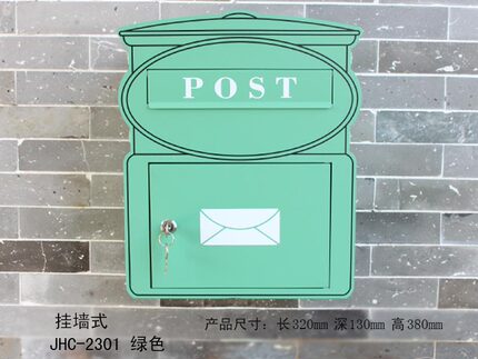 JHC-2301 新 邮筒造型挂墙式 立杆式信箱 收信箱 别墅花园装饰箱