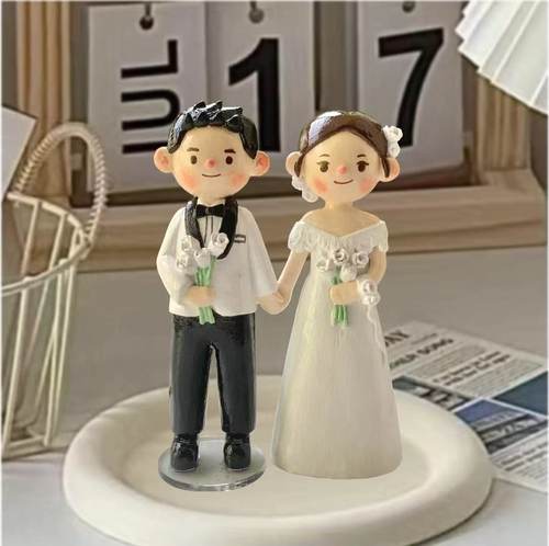 q版定制情侣结婚礼物生日摆件