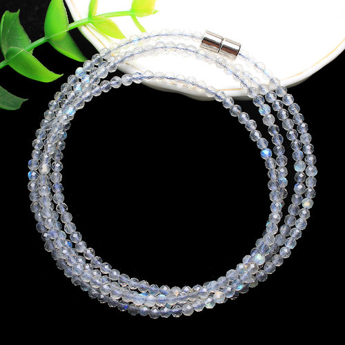 如鸿女士灰月光石多圈手链