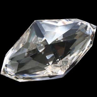 如鸿天然白水晶原石108多面体双尖柱摆件手把玩件矿石宝石头