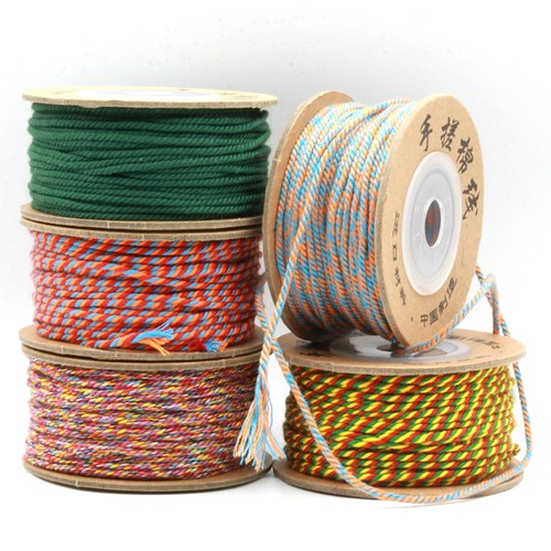 蒙古手搓棉线佛珠菩提配饰文玩线