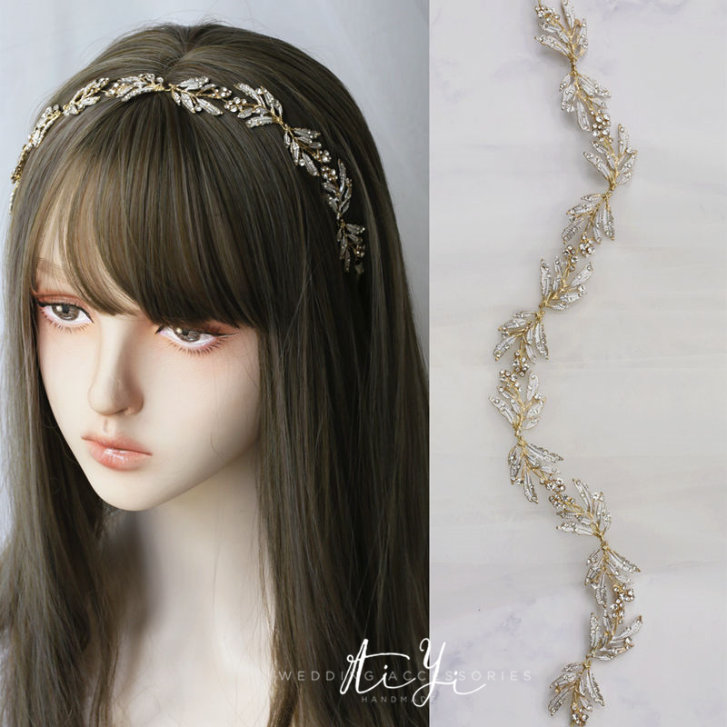 水钻蔓藤皇冠欧美风派对新娘头饰