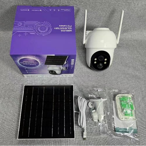 4g跨境 超级看看icsee太阳能摄像头wifi camera网络摄像机