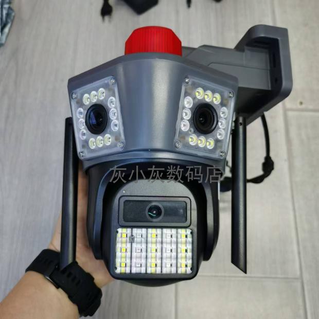 跨境三画面4G摄像头wifi camera网络摄像机户外球机okam小鹰看看