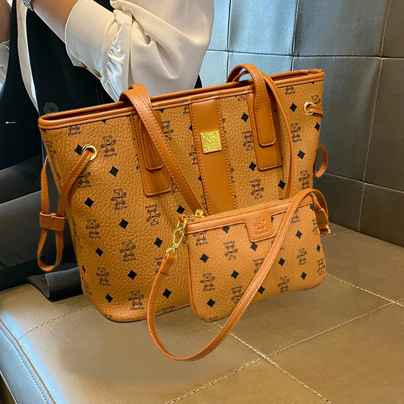 品牌包包2026新款时尚女包子母包小熊托特包通勤大容量百搭单肩包,箱包皮具/热销女包/男包,托特包,淘宝优惠券,粉丝福利购,淘宝优惠卷