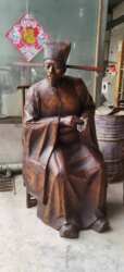 仿古青铜器城市雕塑古代人物组图制图制型铸造安装一体服务