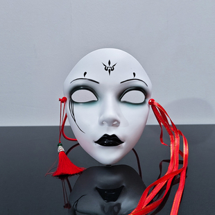 蜘蛛侠精四妹COS角色扮演黑神化悟空新款舞台演出装扮小仙女面具