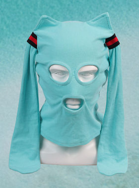 初音未来绑匪蒙面头套游戏帽子cosplay搞怪面具动漫道具二次元
