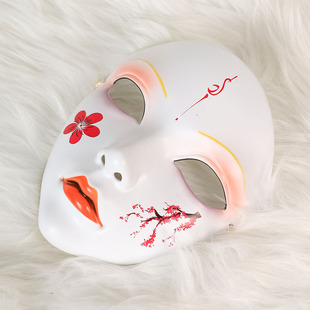 古风万物有灵网红派对表演面具中国风手绘古装汉服配饰表演道具