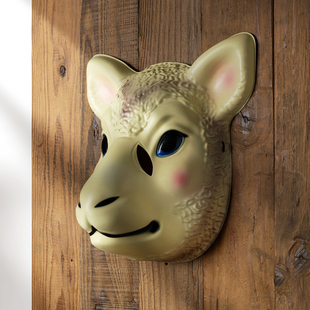 新款动物羊头十二生肖面具风暴拳击手面具摔跤手节日派对表演舞会