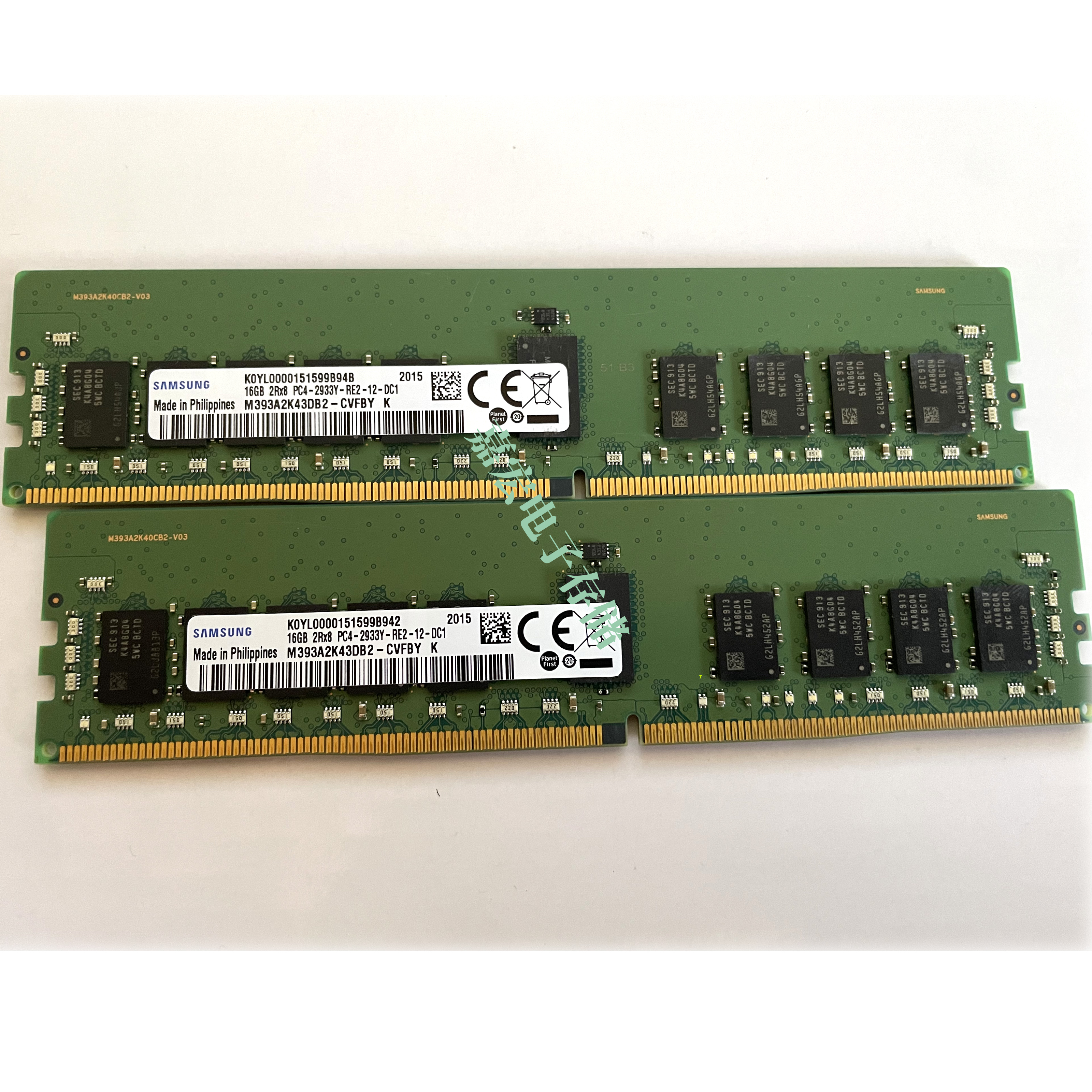 M393A2K43DB2-CVF三星16G 2RX8 DDR4 PC4-2933Y服务器内存ECC REG