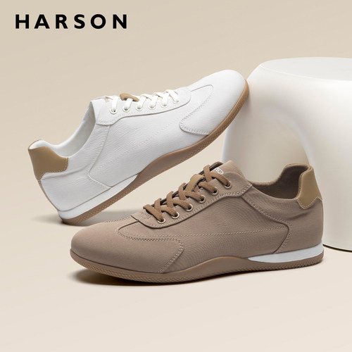 HARSON哈森男鞋复古时尚德训鞋