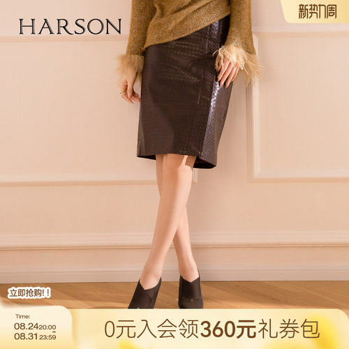 哈森时尚绒面尖头细跟深口单鞋百搭妈妈鞋女鞋2026秋新款HL267146