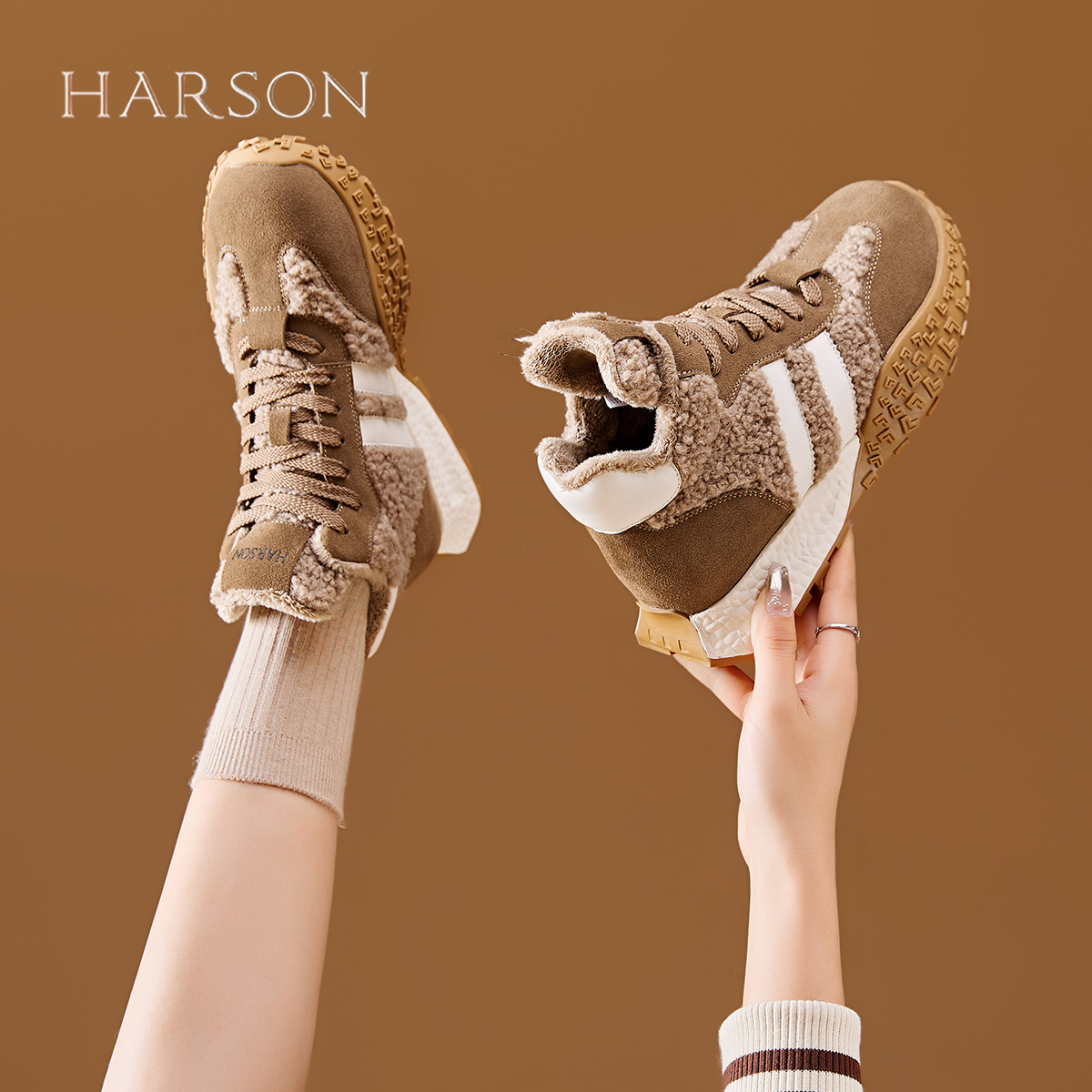 2024冬季新款加绒保暖雪地靴