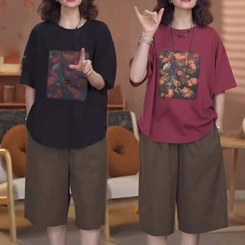 欧货时尚短袖套装女2026夏季新款