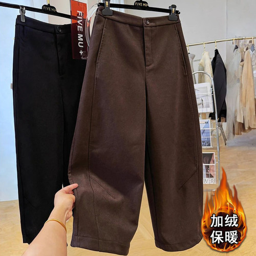 欧货高端保暖加绒休闲裤
