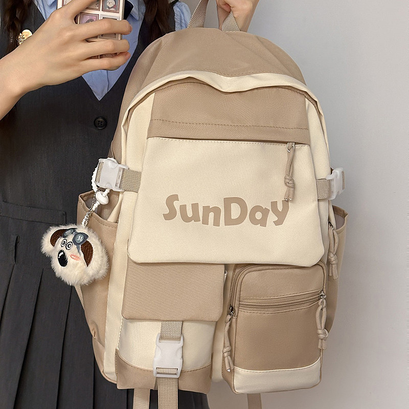 红鹮鸟小学生书包初中女生校园高颜值电脑背包高中学生旅行双肩包,箱包皮具/热销女包/男包,双肩背包,淘宝优惠券,粉丝福利购,淘宝优惠卷