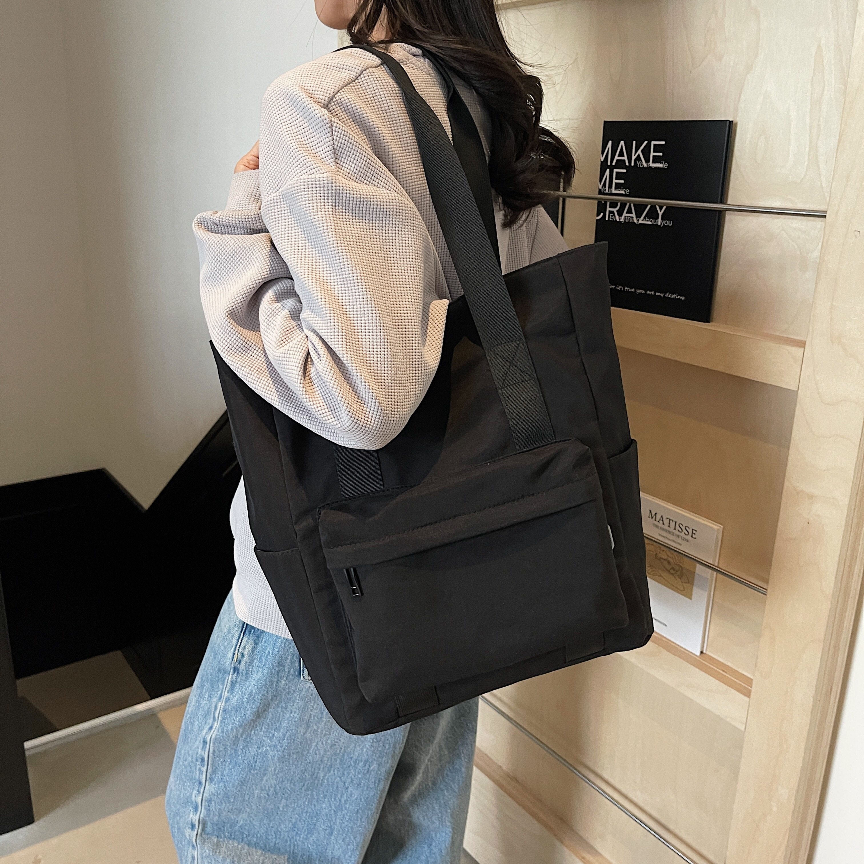 红鹮鸟单肩包休闲男女手提挎包简约托特包学生补课包拎书袋美术袋,箱包皮具/热销女包/男包,旅行袋,淘宝优惠券,粉丝福利购,淘宝优惠卷