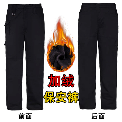 多口袋涤棉耐磨耐穿直筒工作裤子