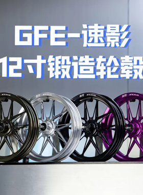GFE正品12寸2.5J锻造速影轮毂九号MZ/M95/E300/小牛NXT/NT/极核