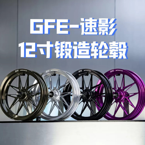 GFE正品12寸2.5J锻造速影轮毂九号MZ/M95/E300/小牛NXT/NT/极核