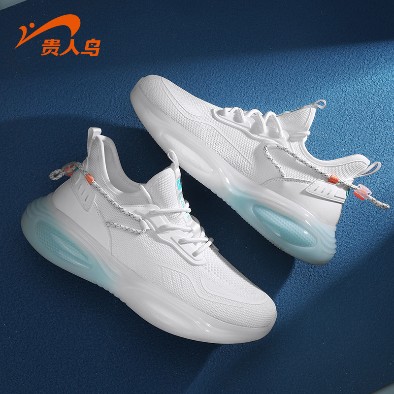 贵人鸟男鞋休闲鞋冬款透气网面跑步鞋轻便软底白色减震运动鞋男款,运动鞋new,运动休闲鞋,淘宝优惠券,粉丝福利购,淘宝优惠卷
