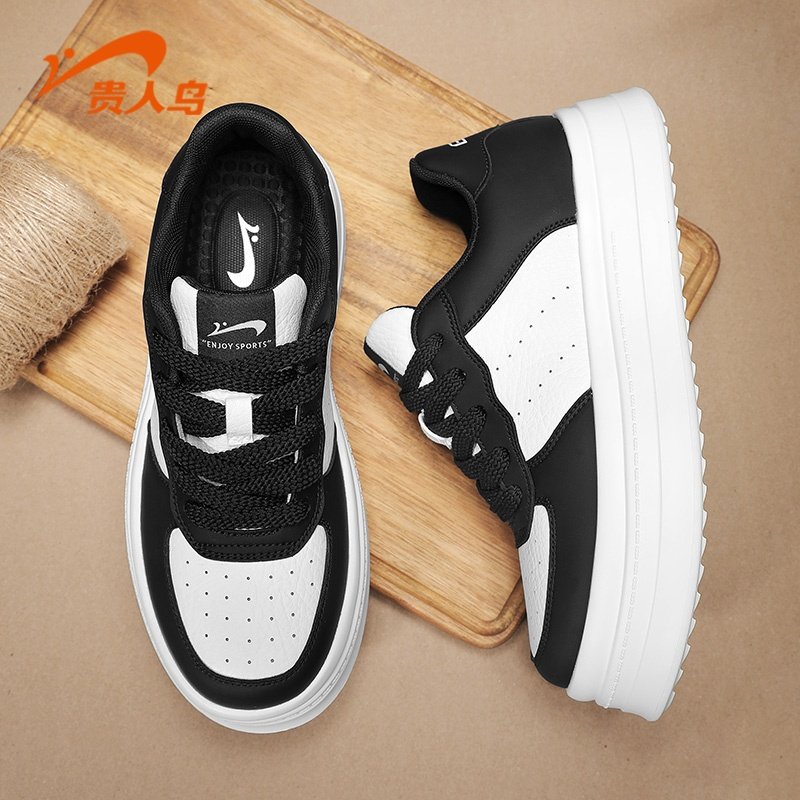 贵人鸟男鞋运动鞋冬季2026新款厚底增高休闲鞋革面透气低帮板鞋男,运动鞋new,板鞋,淘宝优惠券,粉丝福利购,淘宝优惠卷