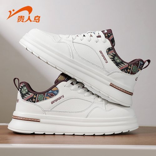 贵人鸟休闲男鞋经典百搭皮面男鞋