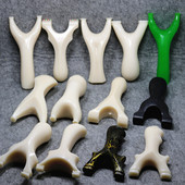 将军飞虎叉胖飞虎扁皮弹弓ABS塑料超硬户外竞技精准反曲弓架免绑