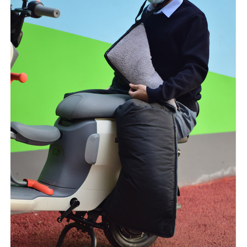 电动车大童成人后座保暖挡风被