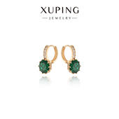 旭平人造石圆形耳扣女个性 轻奢气质简约小众设计高级感耳环耳饰