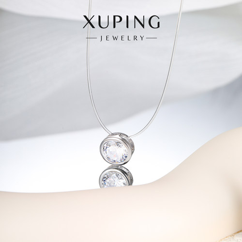 旭平【人鱼之泪】隐形链气质叠戴个性ins锁骨链气质单石包边项链